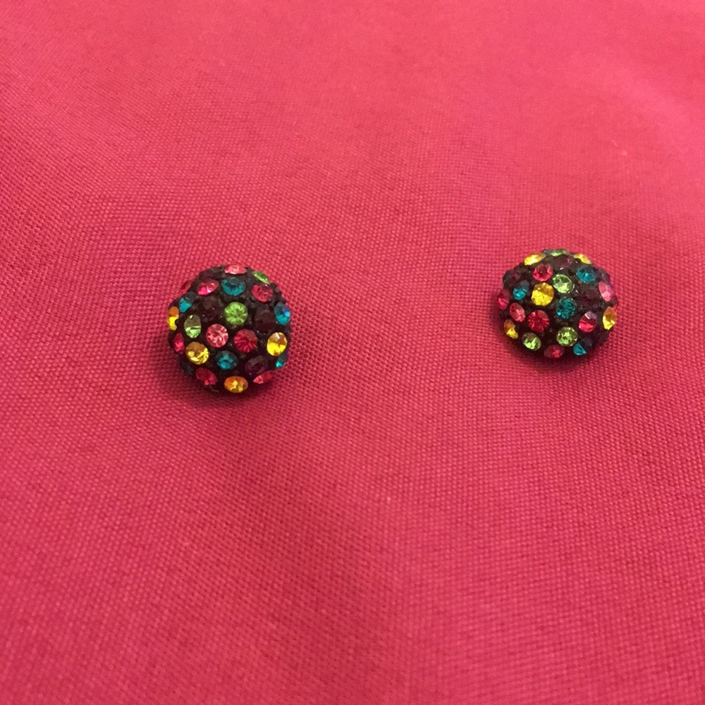 Beautiful round colorful studs